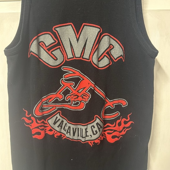 Men’s Large black Easy Riders ribbed tank top - Picture 4 of 5